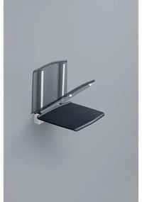 GELCO GS120G 32,5 x 32,5 cm-es, összecsukhatózuhanyszék, sötétszürke