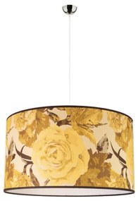 Duolla - Csillár zsinóron CONSTANCE 1xE27/40W/230V átm. 45 cm sárga