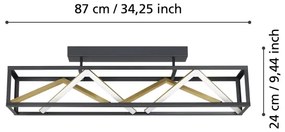 Eglo 390416 - LED Dimmelhető felületre szerelhető  csillár PENELA LED/45W/230V 2700-6500K + távirányító