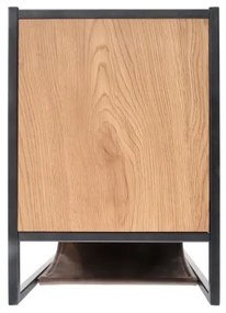 Kisasztal COMPACT 65x47 cm fekete/barna