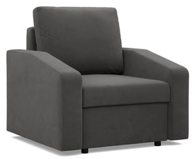 Zeus fotel, döntött kartámasz, szövet anyag, bonell töltet, szürke