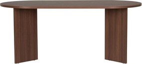 Étkezőasztal diófa dekorral 89,5x180 cm Sablin – Kalune Design