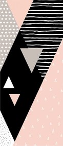 Flizelin fotótapéta Absztrakt háromszögek és rombuszok geometria 91x211 +ragasztó