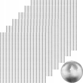 Tükrös mozaiklapok 10x10 mm 1300db Diy