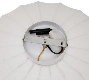 Japandi mennyezeti lámpa fehér színben, szövetbúrával - Bida