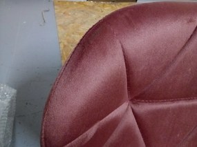 AKCIÓ Sötét rózsaszín irodai szék AVOLA VELVET II. osztály