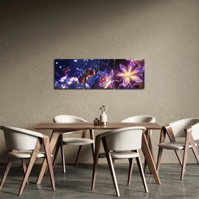 Kép - Méhecske rét III. (órával) (90x30 cm)
