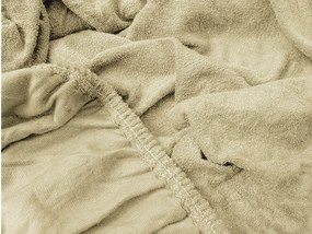 Frottír lepedő krémszínű 160 x 200 cm