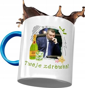 Kék-fekete Bögre Ajándék Nyomtatott Fotóval