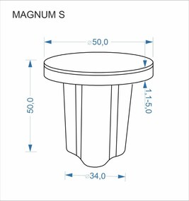 Magnum S dohányzóasztal fehér márvány/natúr