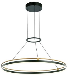 ITALUX 5900644337966 MERLOT Modern Led Függesztett Lámpa Fekete, Arany LED IP20