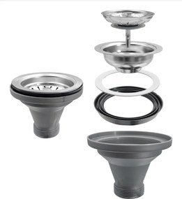Rozsdamentes mosogató szifonnal, 91x45, VIRTUS