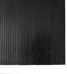 négyszögletű fekete bambusz szőnyeg 80 x 500 cm