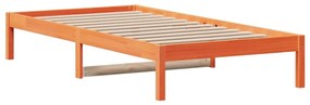 viaszbarna tömör fenyőfa kanapéágy matrac nélkül 80 x 200 cm