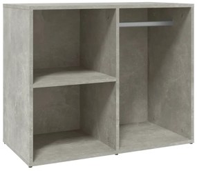 betonszürke szerelt fa pipereszekrény 80 x 40 x 65 cm