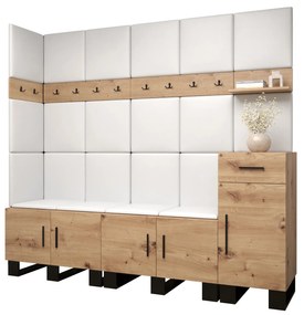 Előszobabútor Amanda 9 (artisan tölgy + fehér). 1085936