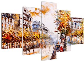 Kép - Utca Párizsban (150x105 cm)