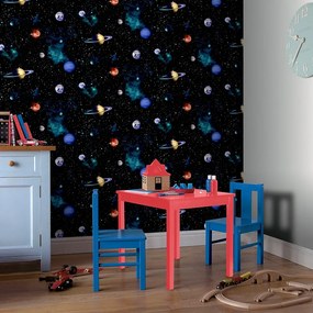 Arthouse Signature 2 Cosmos kék világűr mintás papír tapéta – 668100