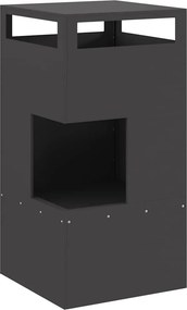 vidaXL Tűzrakó Fekete 50 x 50 x 100 cm Acél