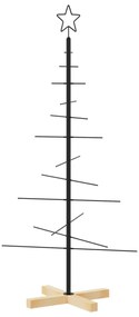 fekete fém karácsonyfa alap dekorációhoz 120 cm