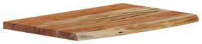 tömör akácfa téglalap alakú fali polc 60 x 40 x 2,5 cm