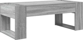 vidaXL Dohányzóasztal Szürke Sonoma 110 x 50 x 41 cm Faanyag