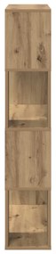 Könyvespolc Kézműves tölgy Szerelt fa 80 x 24 x 124 cm Tárolás