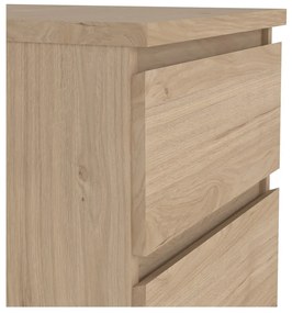 Natúr színű komód tölgyfa dekorral 40x111x50 cm Naia – Tvilum