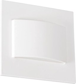 Lépcsővilágító LED-es lépcsőlámpa 3000K 30lm Négyzet Fehér Kanlux