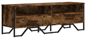 füstös tölgy színű szerelt fa TV-szekrény 122 x 34 x 41 cm