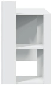 fehér szerelt fa irodai asztal 103,5 x 56,5 x 94 cm