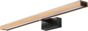 BRILAGI - LED fürdőszobai tükörvilágítás 3 az 1-ben WOODY MIRROR LED/12W/230V IP44 fekete/tölgy