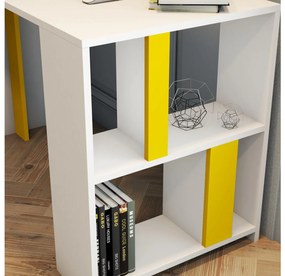 PC asztal Limba (fehér + sárga). 1088797