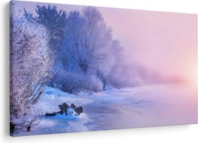 Kép - Befagyott folyó (90x60 cm)