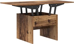 vidaXL Dohányzóasztal Öreg fa 55 x 54,5 x 45 cm Faanyag