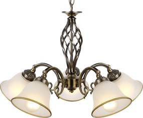 Csillár Antik bronz ODIN GLOBO-60208-5