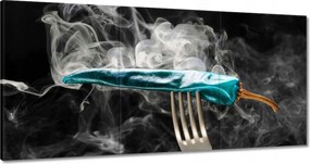 Vászonkép 60x30 Kék paprika