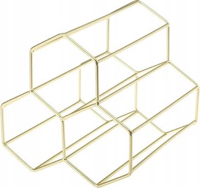 Borosüveg Tartó Állvány Etto Gold Fém Elegáns Arany