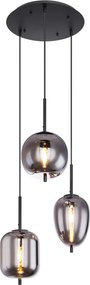 FĂŒggesztĂ©k Fekete BLACKY GLOBO-15345-3