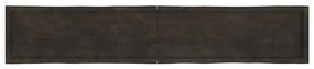 sötétbarna kezelt tömör asztallap 220x40x(2-6) cm