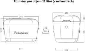 Rózsaszín hűtődoboz 12 l Pop – Polarbox