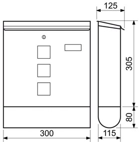 Postafiók BK 203, antracit