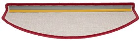 10 db bordói vörös lépcsőszőnyeg 65x24x4 cm