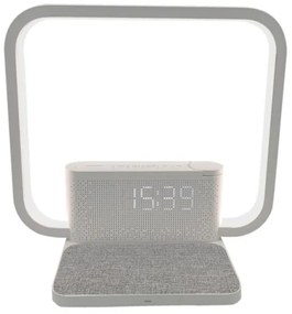 Immax 08994L - LED Dimmelhető asztali lámpa ébresztőórával és töltővel 18W/230V fehér