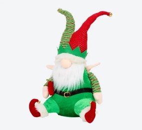 Karácsonyi manó 38 cm, csengettyűkkel a sapkán