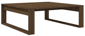Barna tölgyszínű szerelt fa dohányzóasztal 100 x 100 x 35 cm