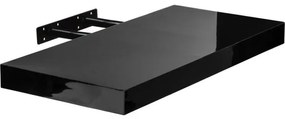 STILISTA Fali polc Volato 60 cm fényes fekete