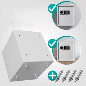 monzana® Defer Plus biztonsági széf - 35x40x40cm - szürke