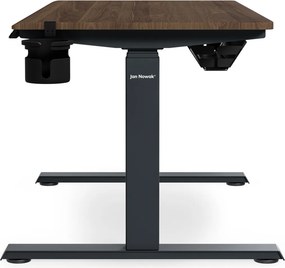 Elektromos íróasztal magasságállítással ergonomikus antracit/dió,1200x600 mm: ARIA