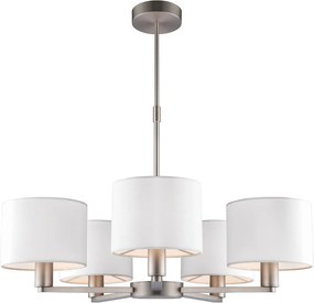 ENDON 60257 DALEY Modern Csillár Antik Fehér, Nikkel E14 IP20